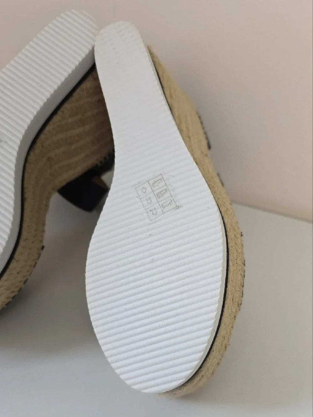 SeeBy Chloe Black Espadrille Wedge Sandals with Ankle Strap.  Size 38.  Dust Bag